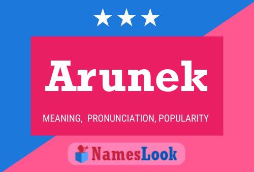 ملصق اسم Arunek