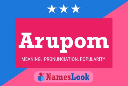 ملصق اسم Arupom