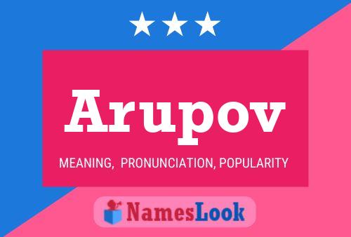 ملصق اسم Arupov