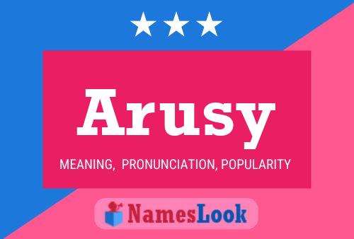 ملصق اسم Arusy