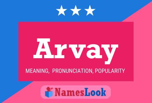 ملصق اسم Arvay