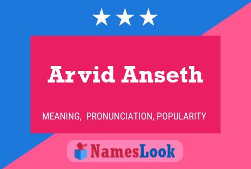 ملصق اسم Arvid Anseth