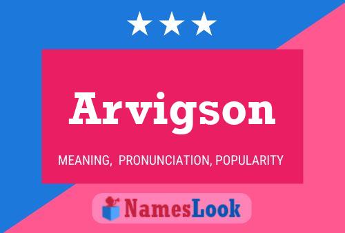 ملصق اسم Arvigson