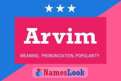 ملصق اسم Arvim