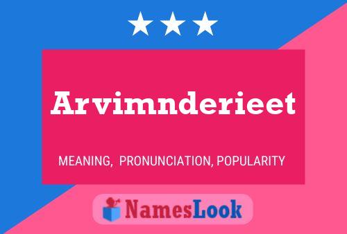 ملصق اسم Arvimnderieet