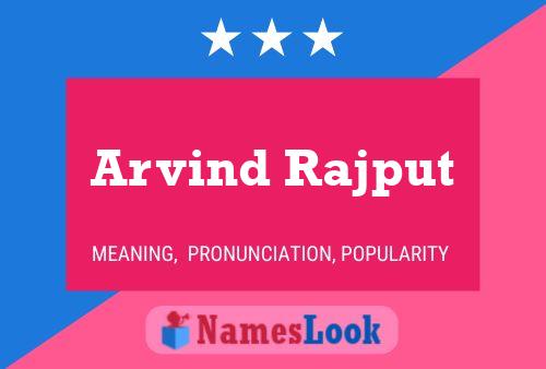 ملصق اسم Arvind Rajput