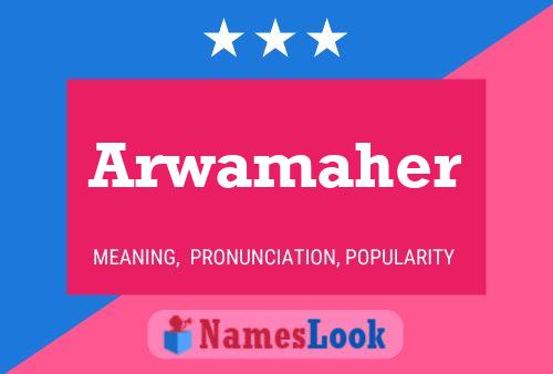 ملصق اسم Arwamaher