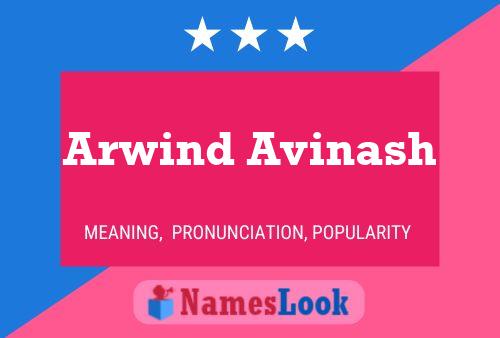 ملصق اسم Arwind Avinash