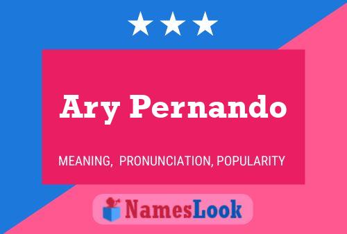 ملصق اسم Ary Pernando