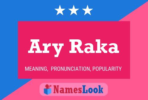 ملصق اسم Ary Raka