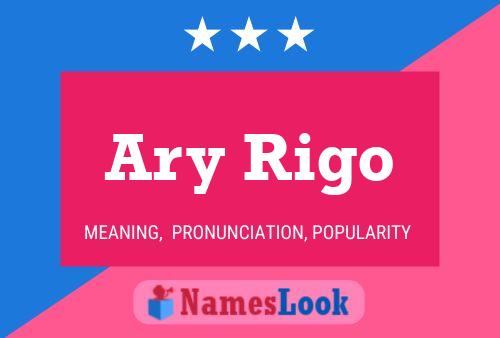 ملصق اسم Ary Rigo