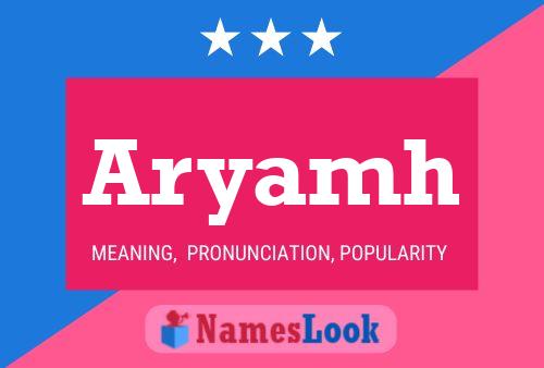 ملصق اسم Aryamh