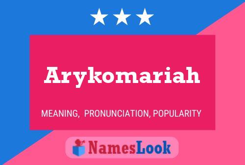 ملصق اسم Arykomariah