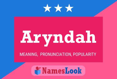 ملصق اسم Aryndah