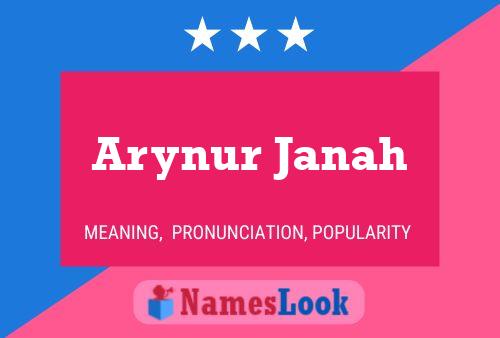 ملصق اسم Arynur Janah