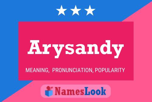 ملصق اسم Arysandy