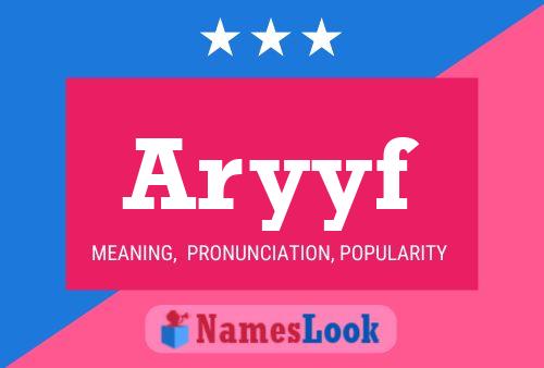 ملصق اسم Aryyf