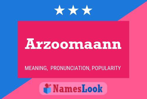 ملصق اسم Arzoomaann