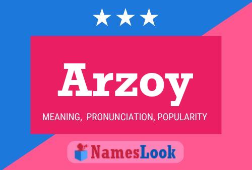 ملصق اسم Arzoy