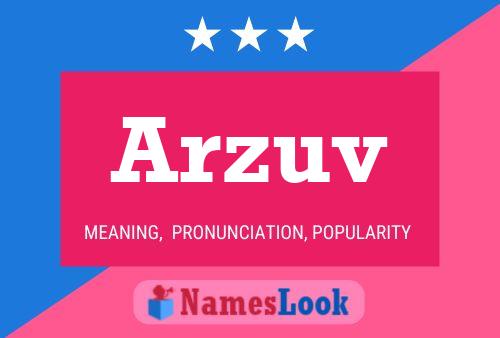 ملصق اسم Arzuv