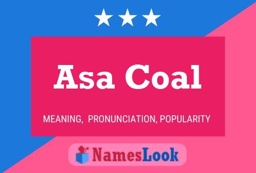 ملصق اسم Asa Coal