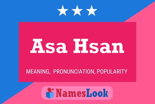 ملصق اسم Asa Hsan