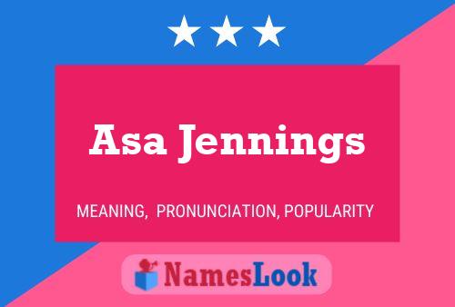 ملصق اسم Asa Jennings