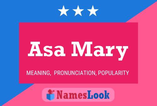 ملصق اسم Asa Mary