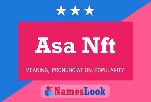 ملصق اسم Asa Nft