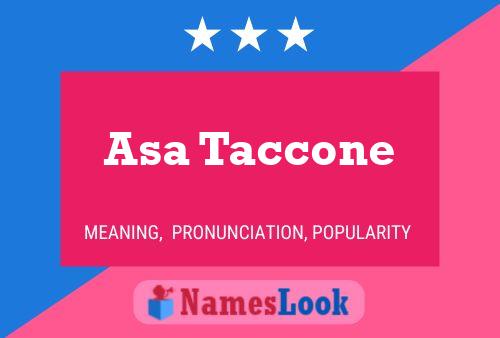 ملصق اسم Asa Taccone