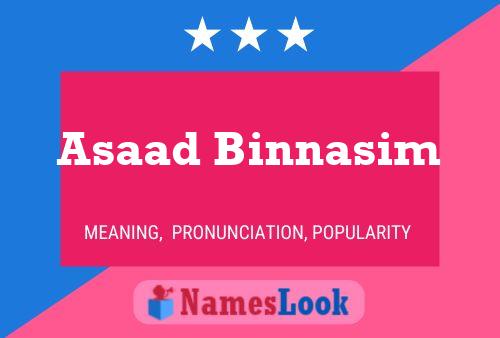 ملصق اسم Asaad Binnasim