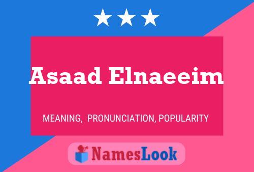 ملصق اسم Asaad Elnaeeim