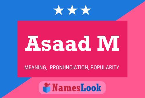 ملصق اسم Asaad M