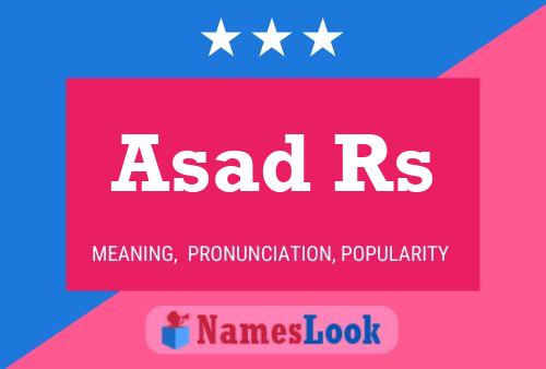 ملصق اسم Asad Rs