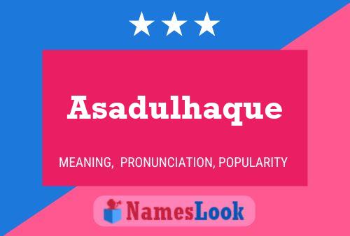 ملصق اسم Asadulhaque