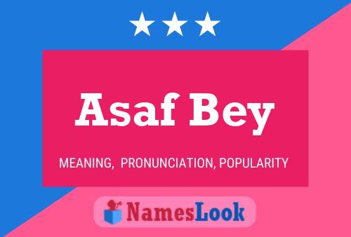 ملصق اسم Asaf Bey