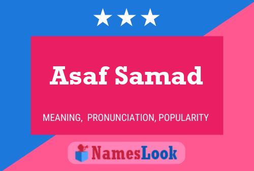 ملصق اسم Asaf Samad