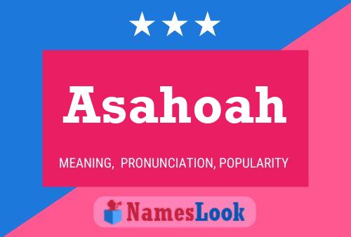 ملصق اسم Asahoah