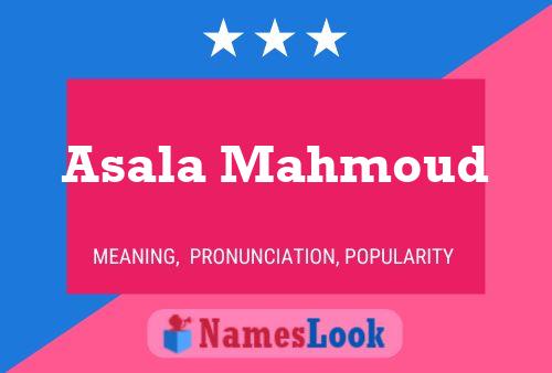 ملصق اسم Asala Mahmoud