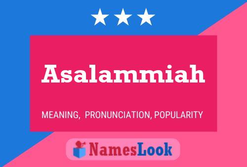 ملصق اسم Asalammiah