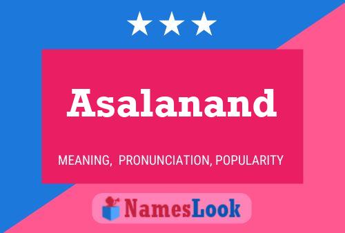 ملصق اسم Asalanand