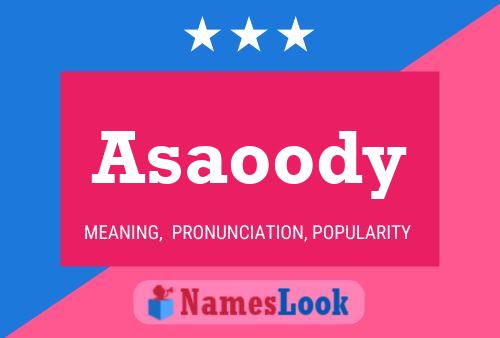 ملصق اسم Asaoody