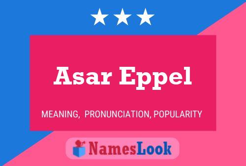 ملصق اسم Asar Eppel