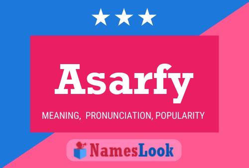 ملصق اسم Asarfy