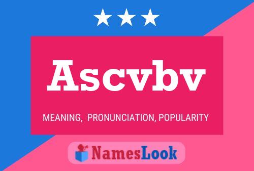 ملصق اسم Ascvbv