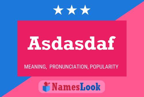 ملصق اسم Asdasdaf