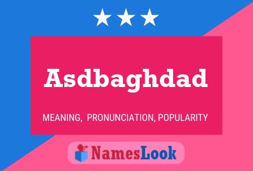 ملصق اسم Asdbaghdad