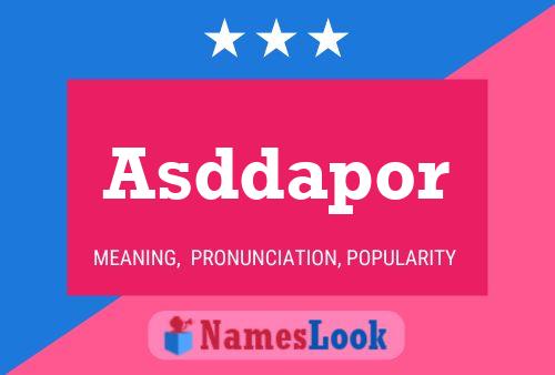 ملصق اسم Asddapor