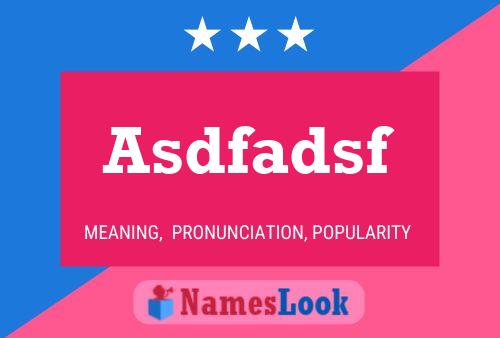 ملصق اسم Asdfadsf