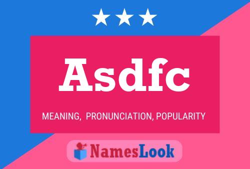 ملصق اسم Asdfc